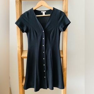 H&M Cap Sleeve Button Down Skater Dress.